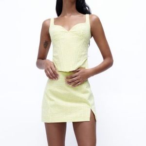 Zara Green Gingham SET